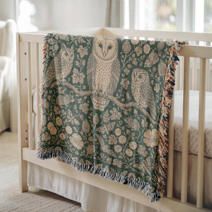 Owl Woven Blanket