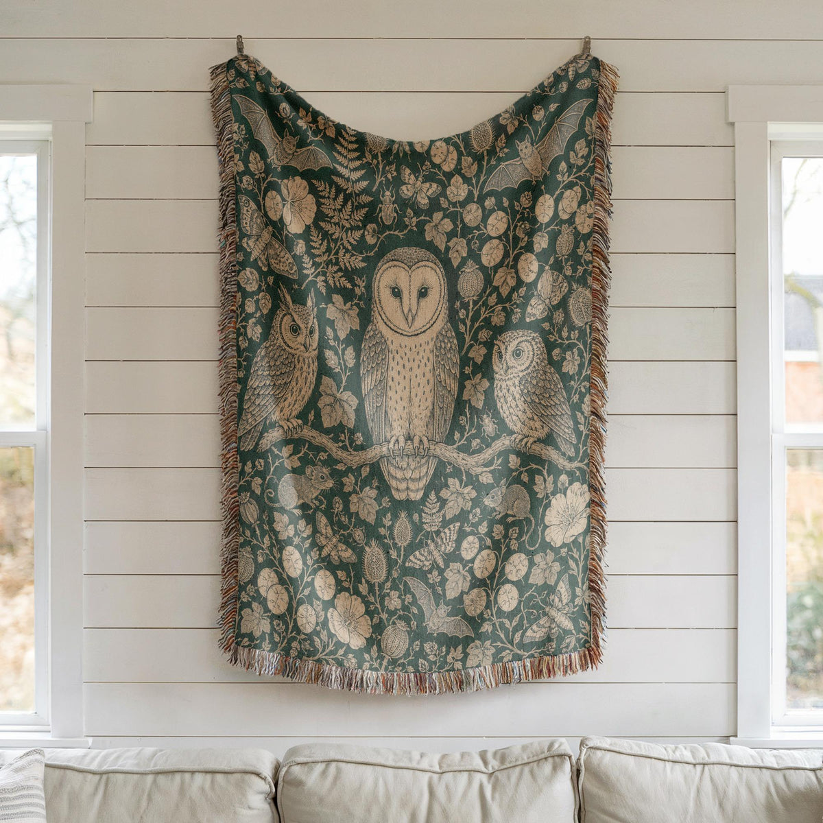 Owl Woven Blanket