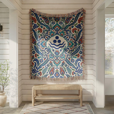 Iznik Chintamani Woven Blanket