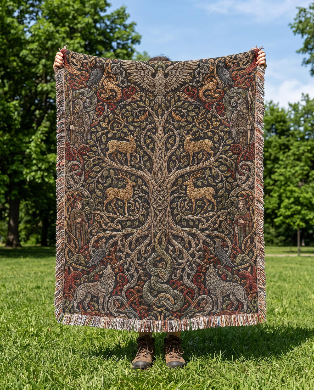Yggdrasil Woven Blanket