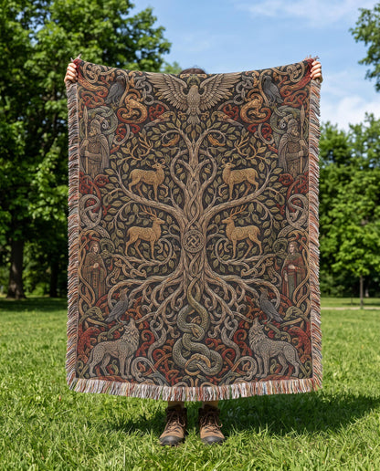 Yggdrasil Woven Blanket