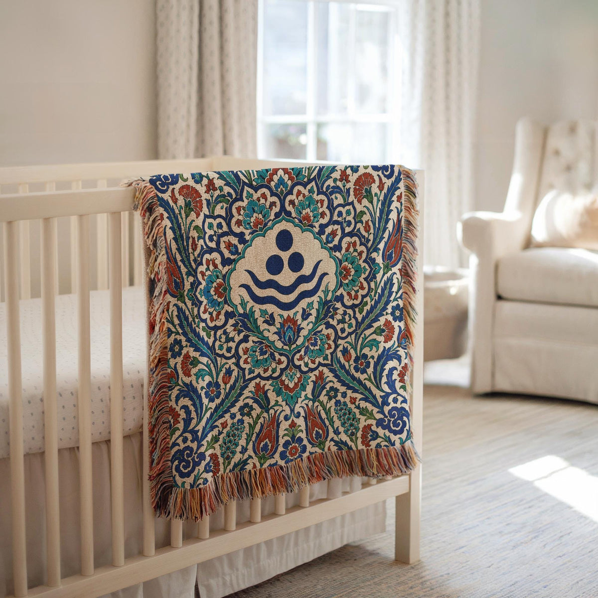 Iznik Chintamani Woven Blanket