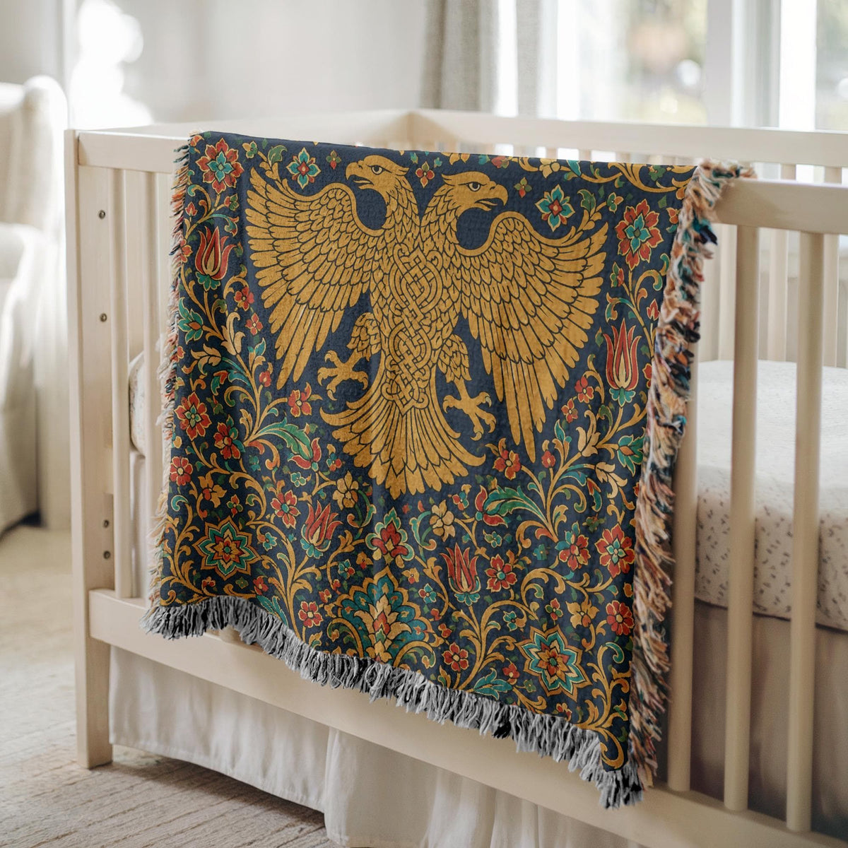 Double Headed Eagle Woven Blanket