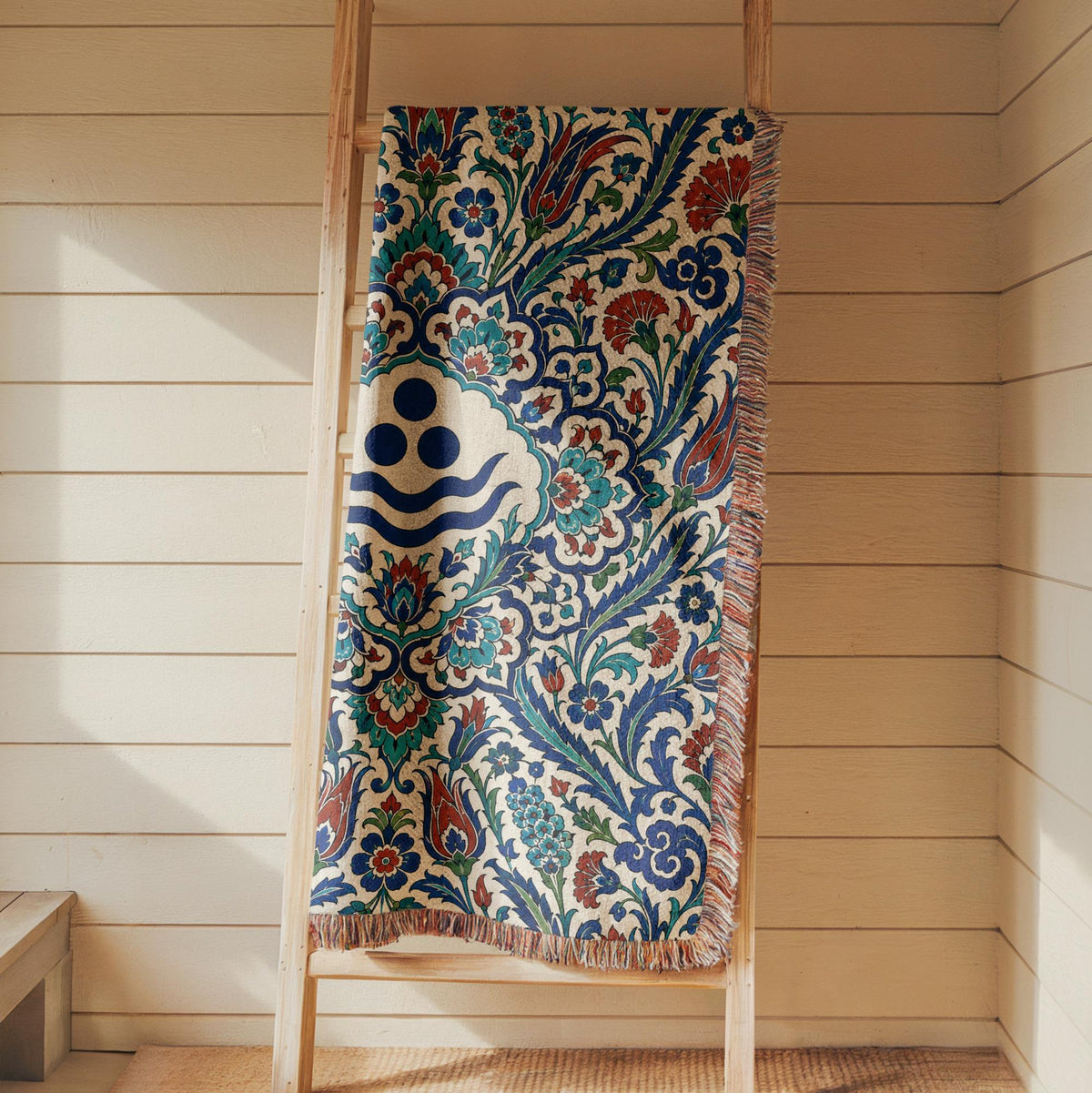 Iznik Chintamani Woven Blanket