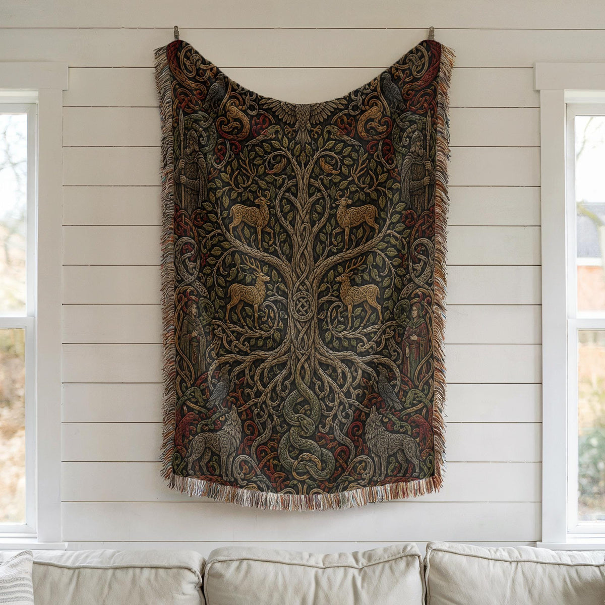 Yggdrasil Woven Blanket