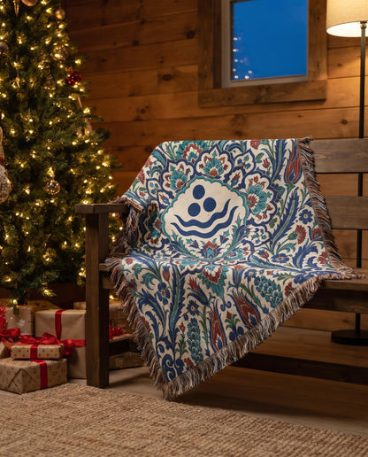 Iznik Chintamani Woven Blanket