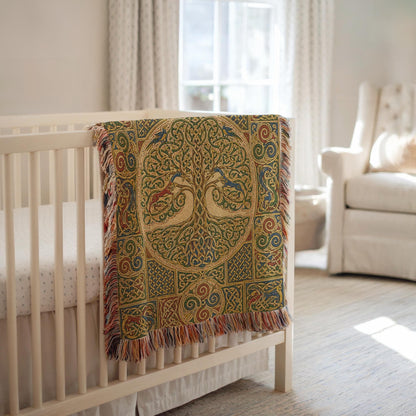 Celtic Tree of Life Woven Blanket
