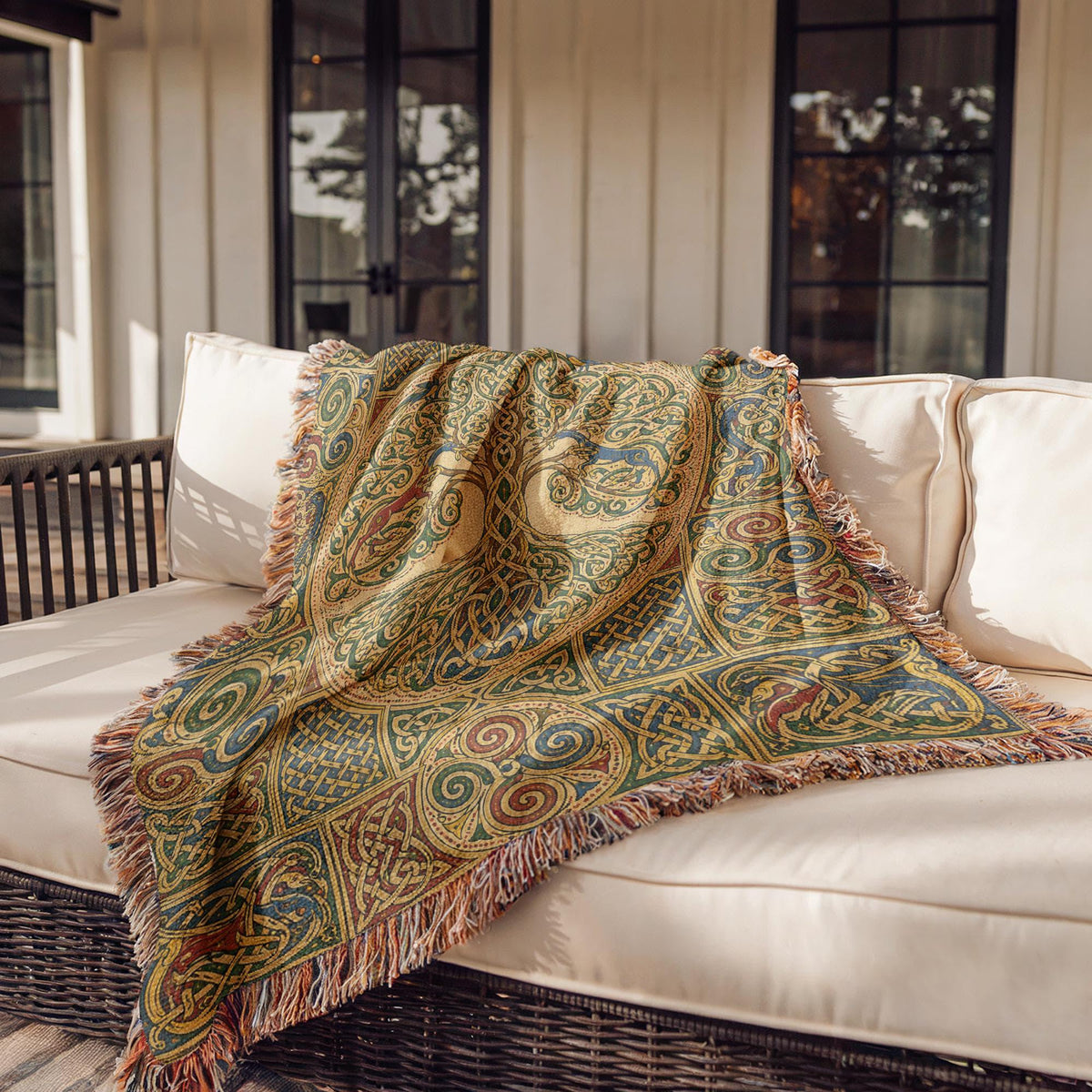 Celtic Tree of Life Woven Blanket