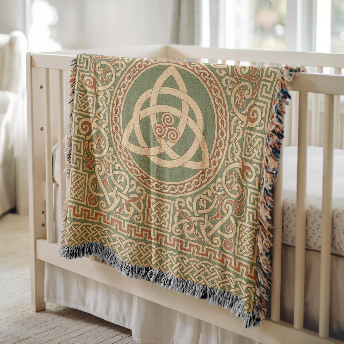 Celtic Triquetra Woven Blanket