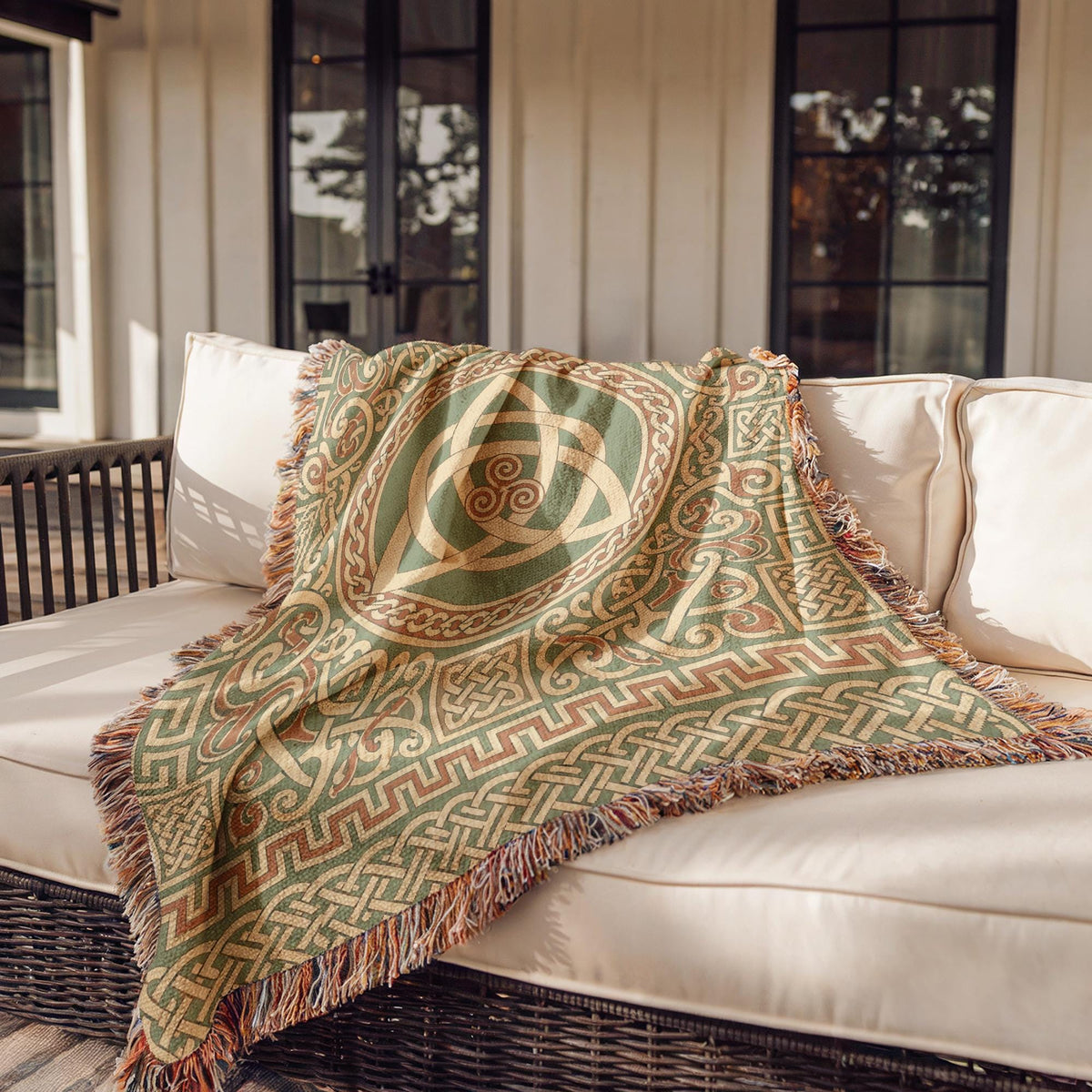 Celtic Triquetra Woven Blanket