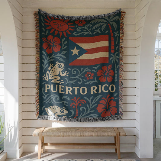 Puerto Rico Woven Blanket