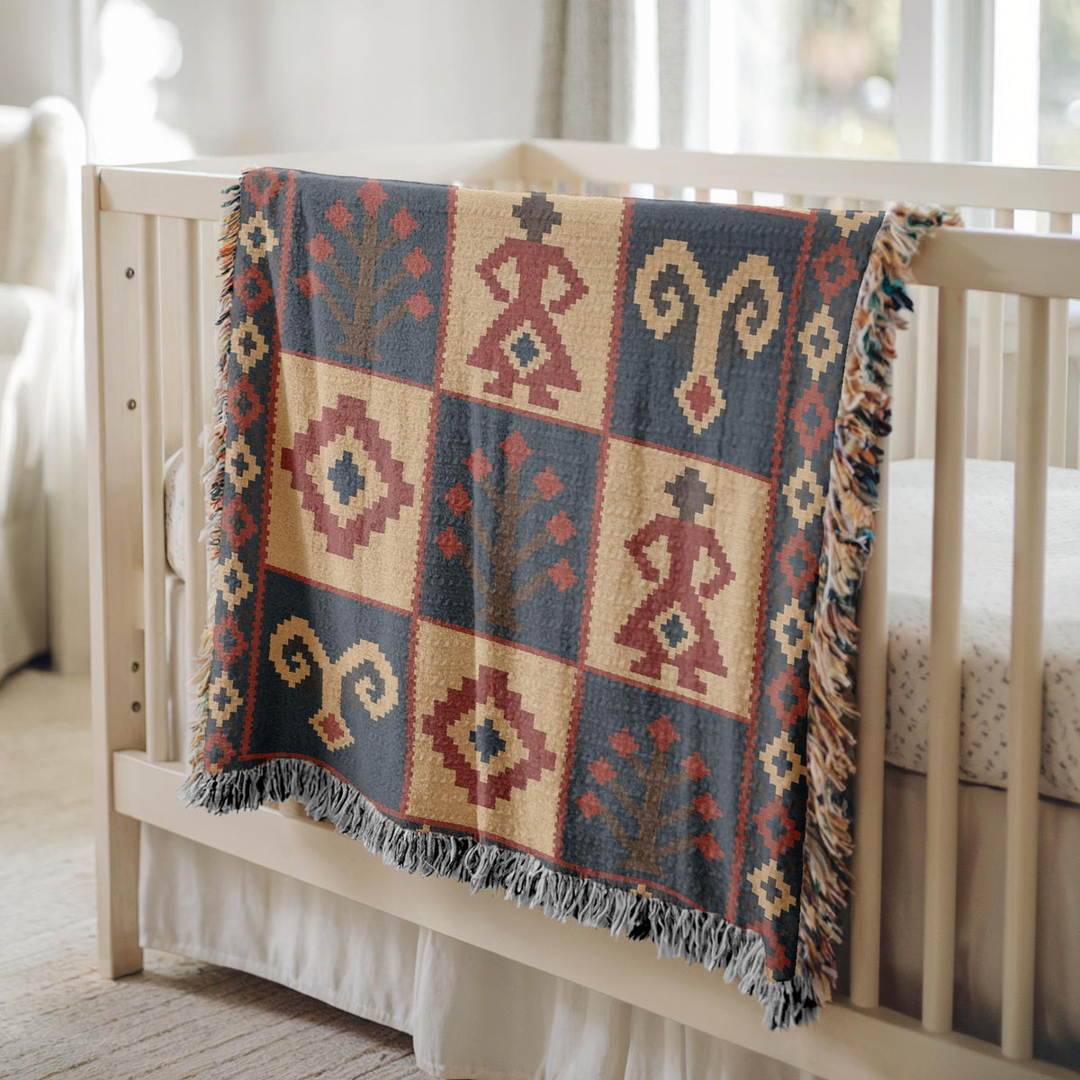 Turkish Kilim Woven Blanket