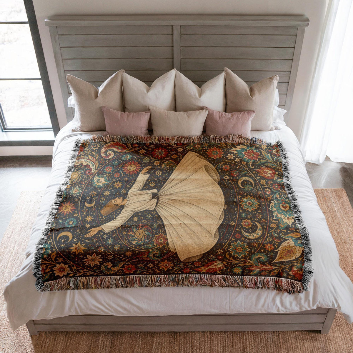 Whirling Dervish Woven Blanket
