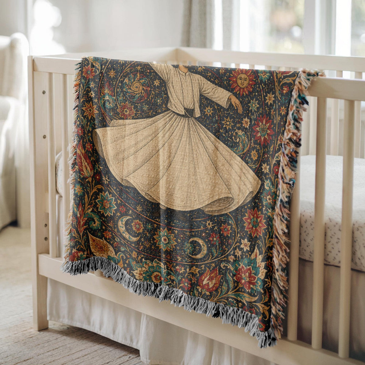 Whirling Dervish Woven Blanket