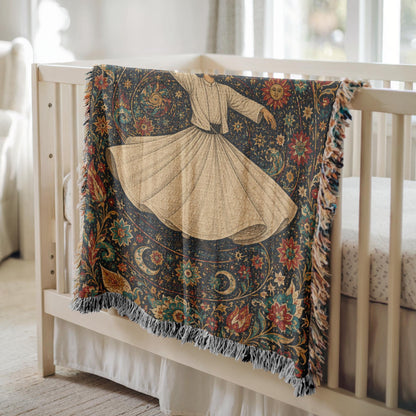 Whirling Dervish Woven Blanket
