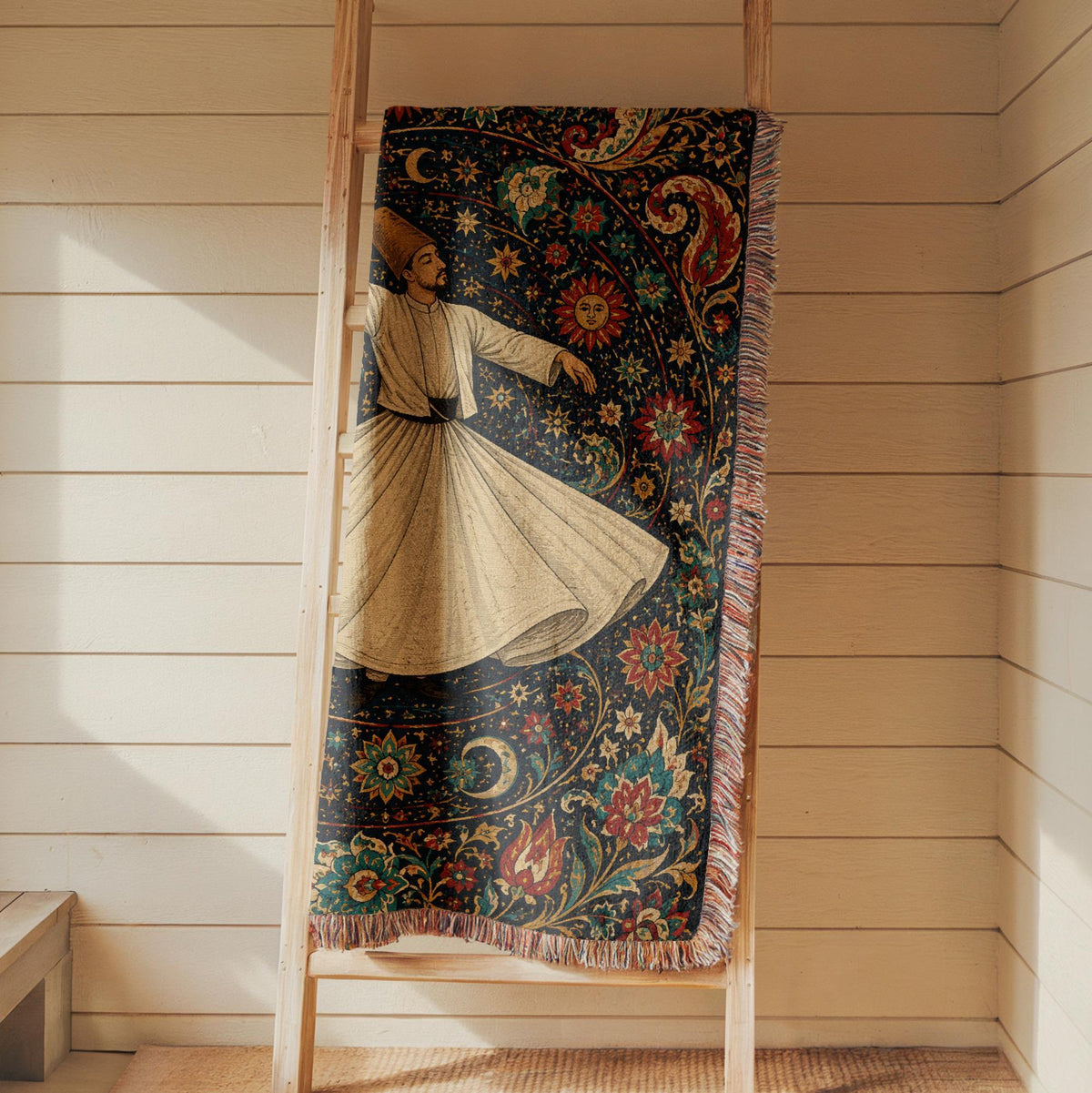 Whirling Dervish Woven Blanket