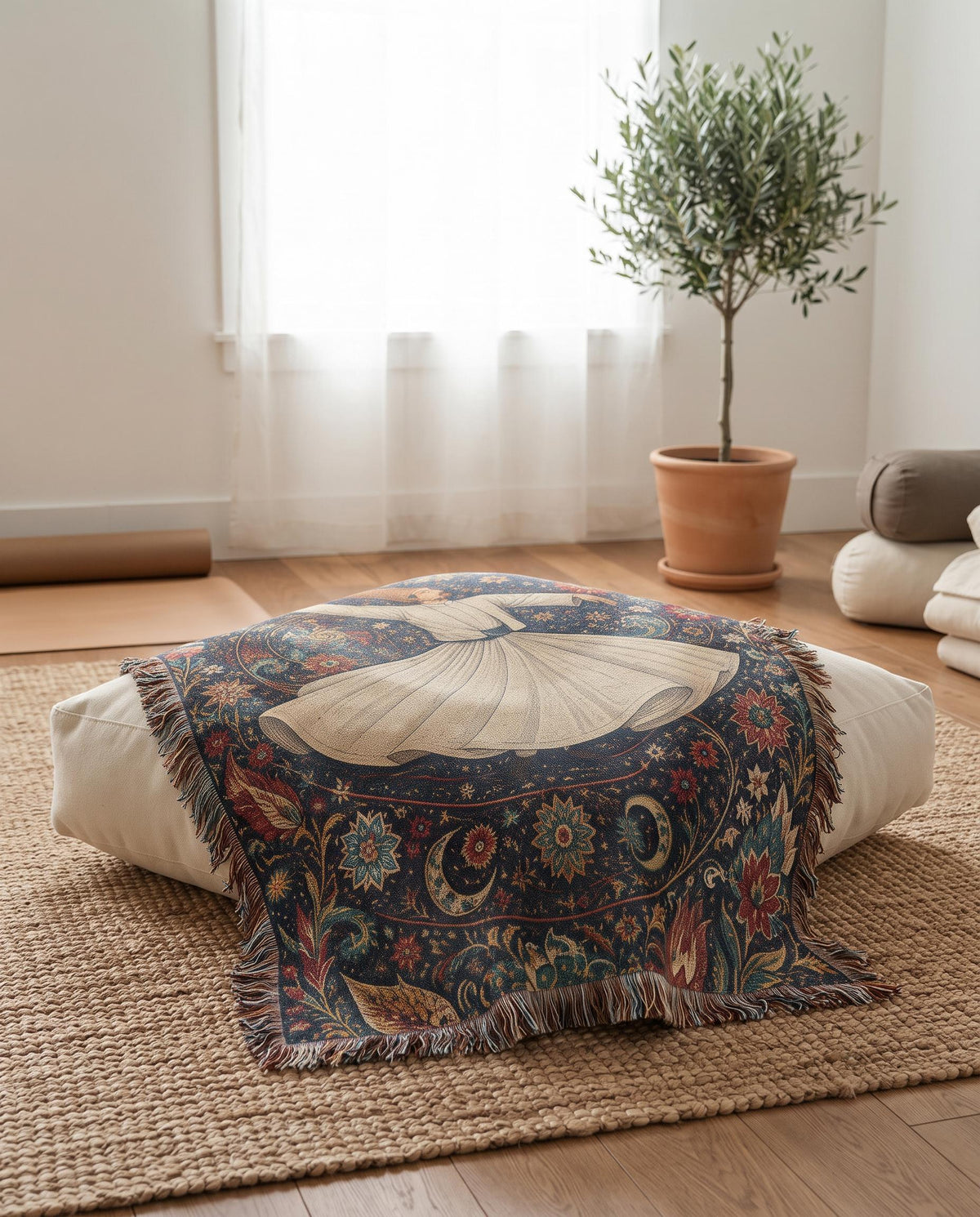Whirling Dervish Woven Blanket