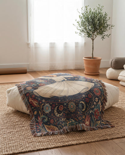 Whirling Dervish Woven Blanket