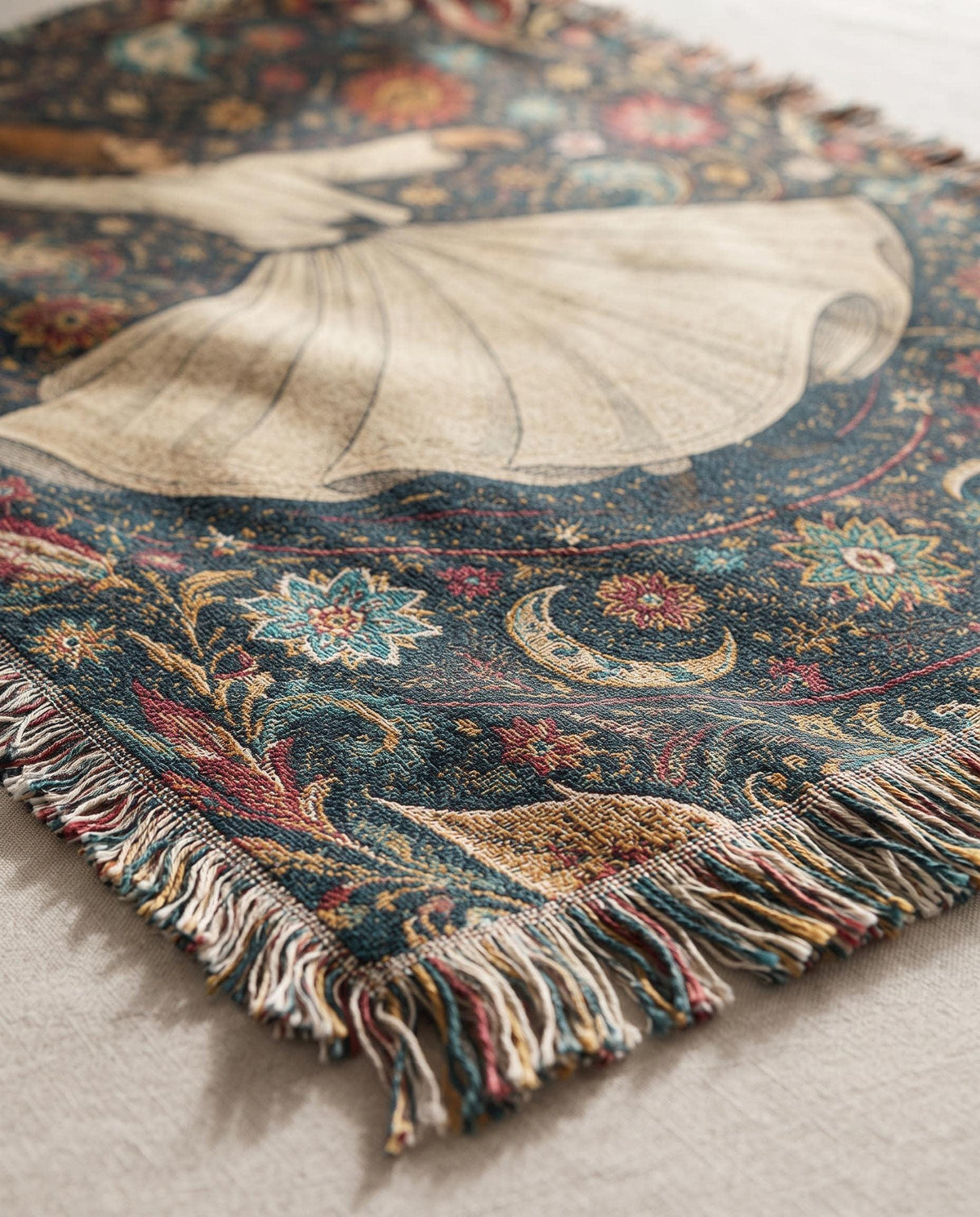 Whirling Dervish Woven Blanket