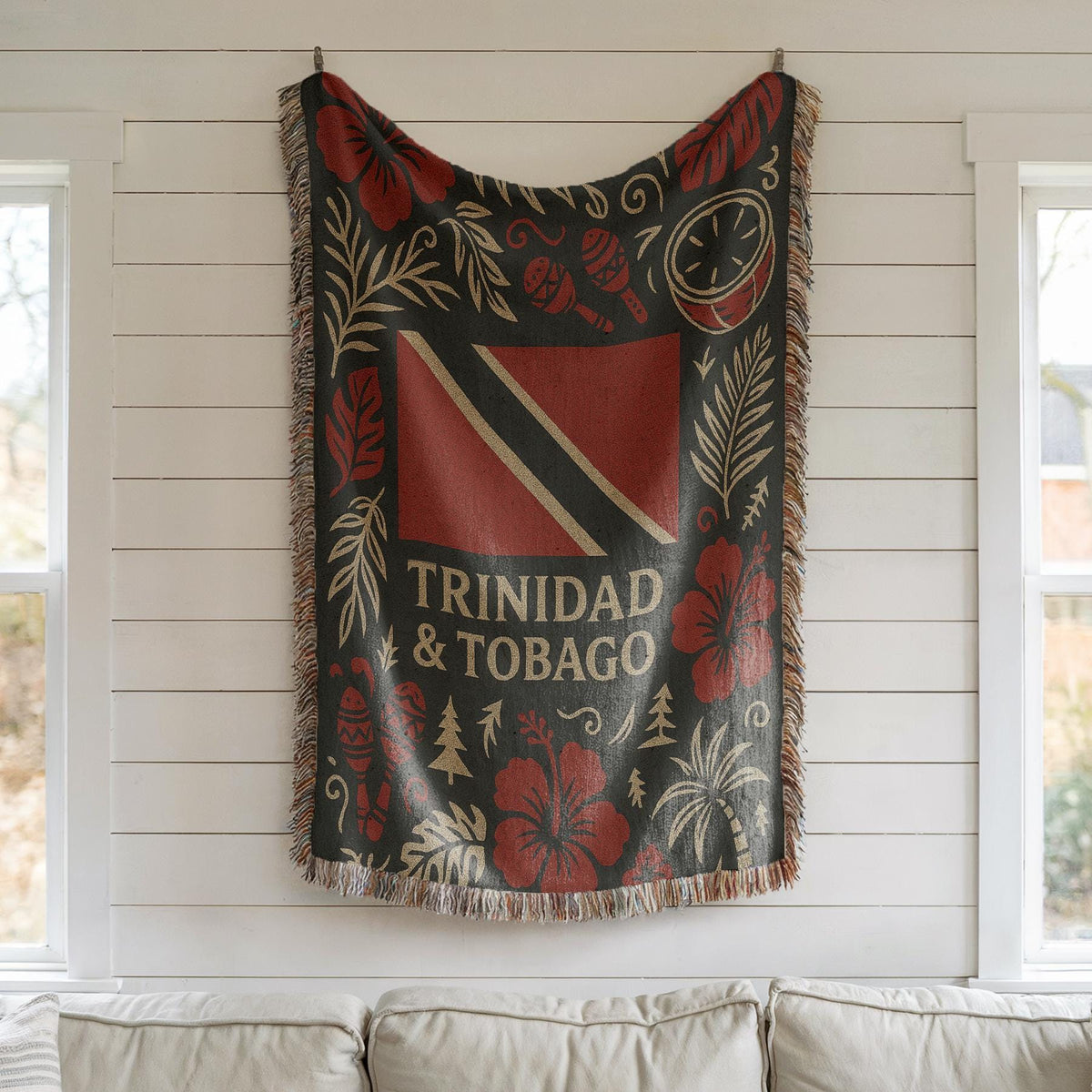Trinidad and Tobago Woven Blanket