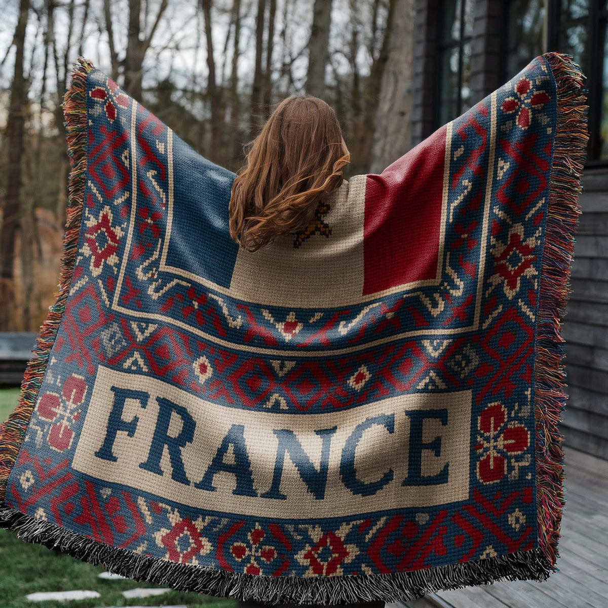 France Woven Blanket
