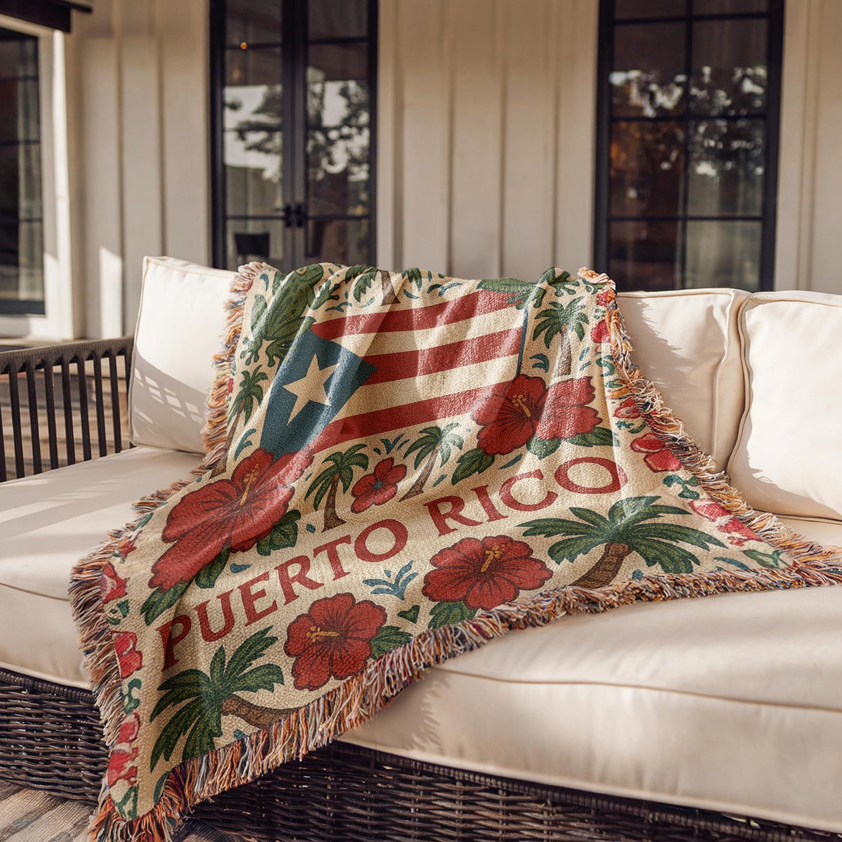 Puerto Rico Woven Blanket