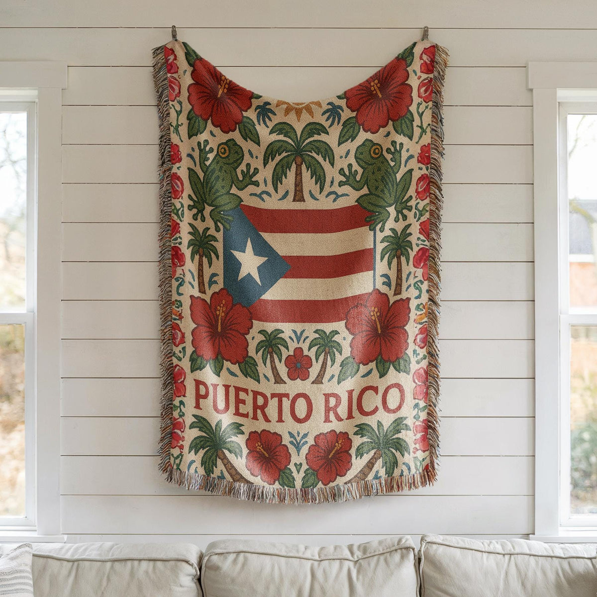 Puerto Rico Woven Blanket