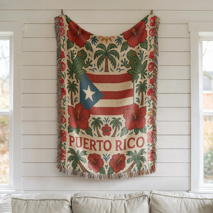 Puerto Rico Woven Blanket