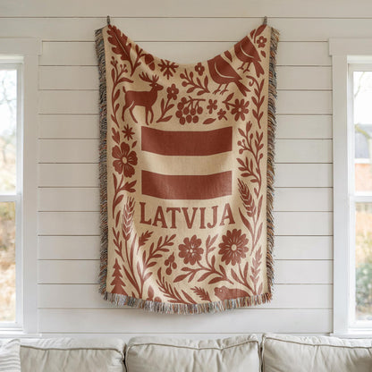 Latvia Woven Blanket
