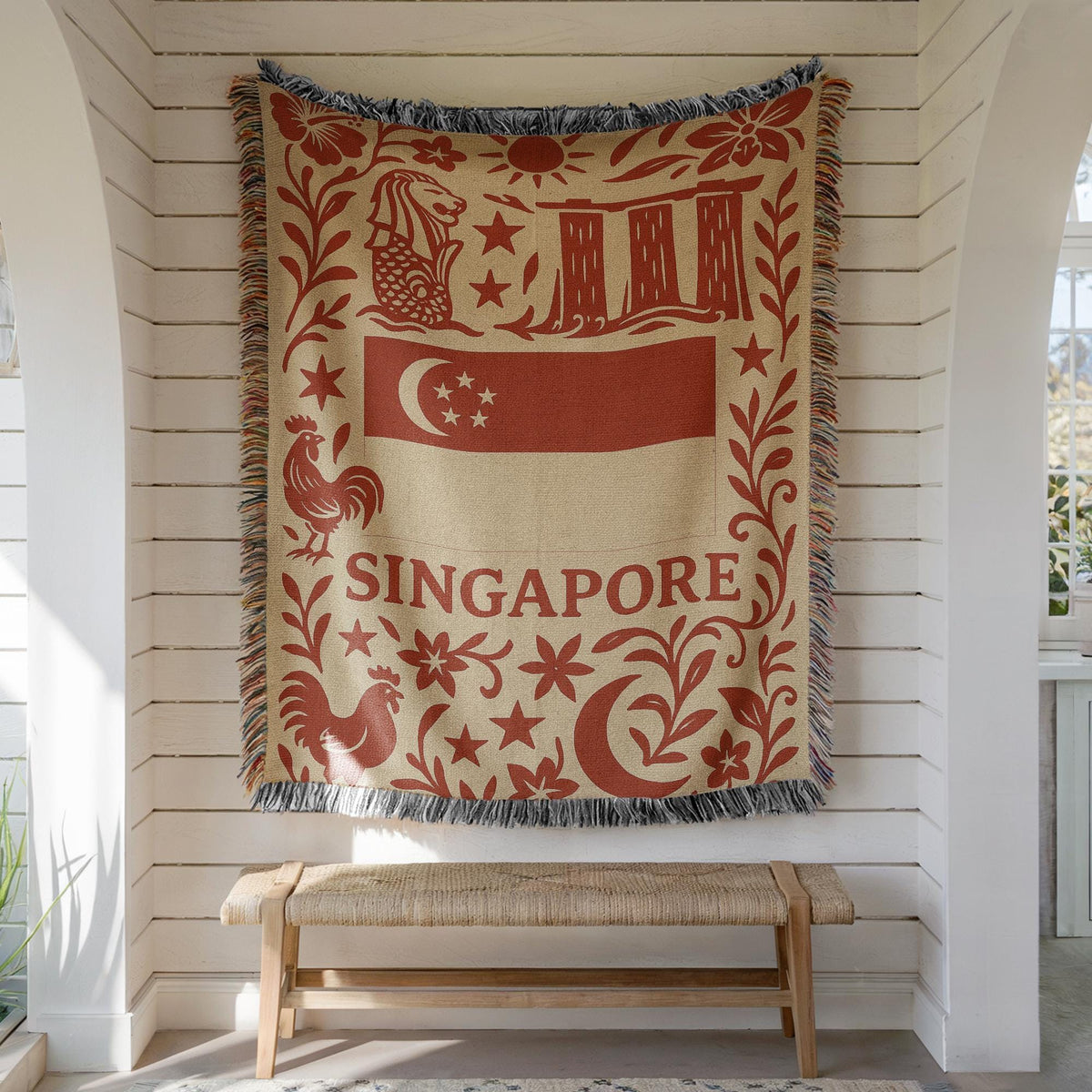 Singapore Woven Blanket