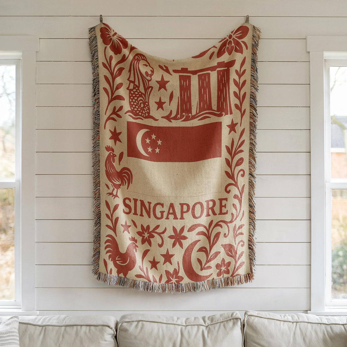 Singapore Woven Blanket