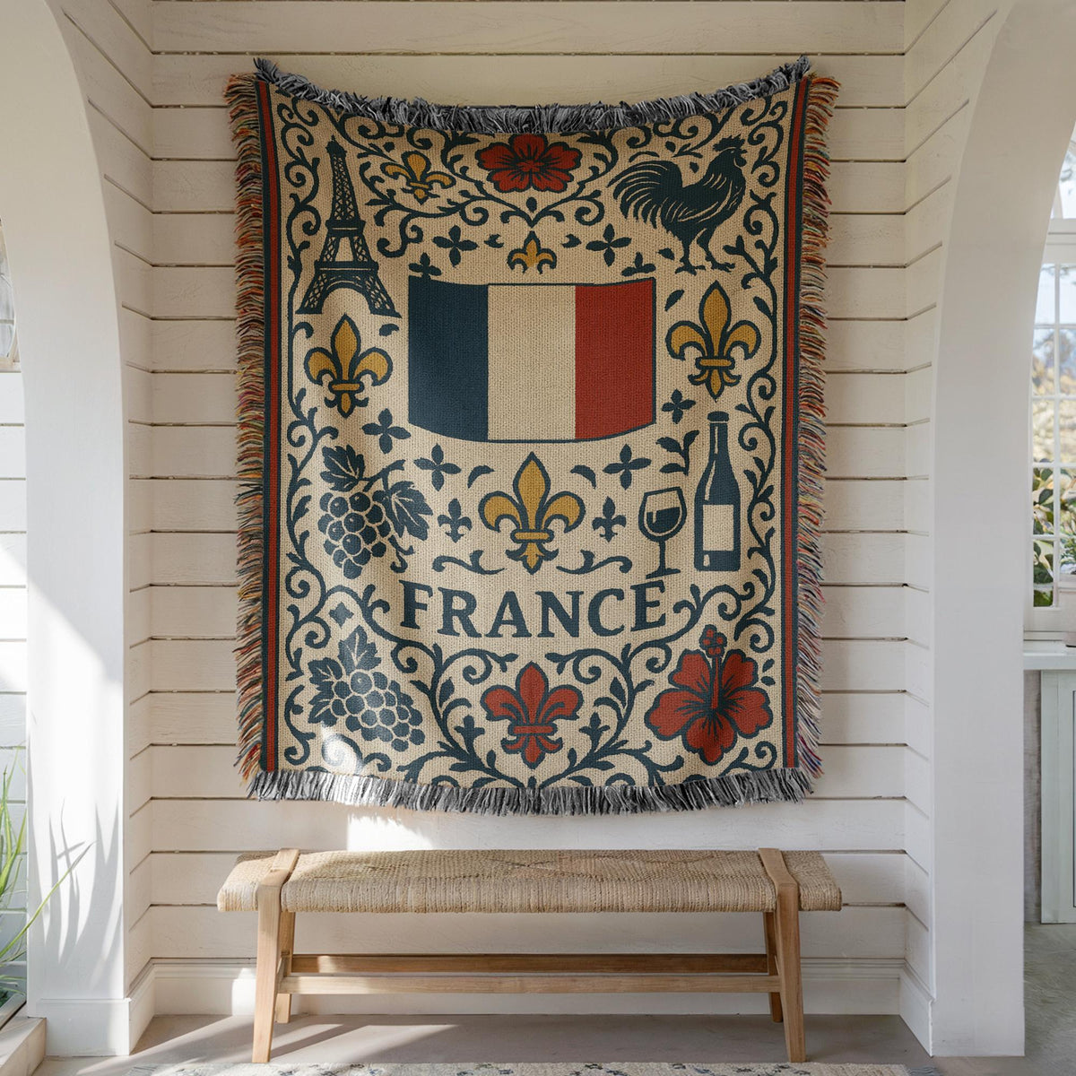 France Woven Blanket