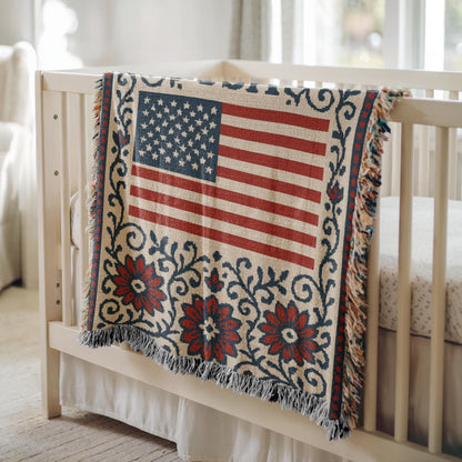 United States Woven Blanket