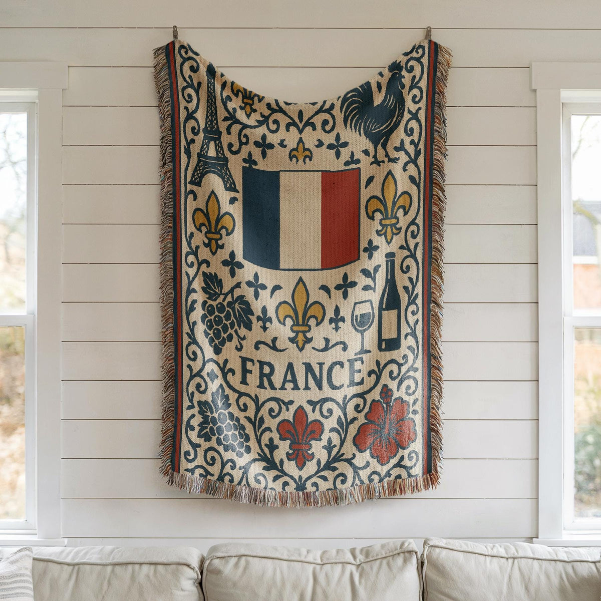 France Woven Blanket
