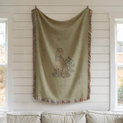 Tiger Woven Blanket
