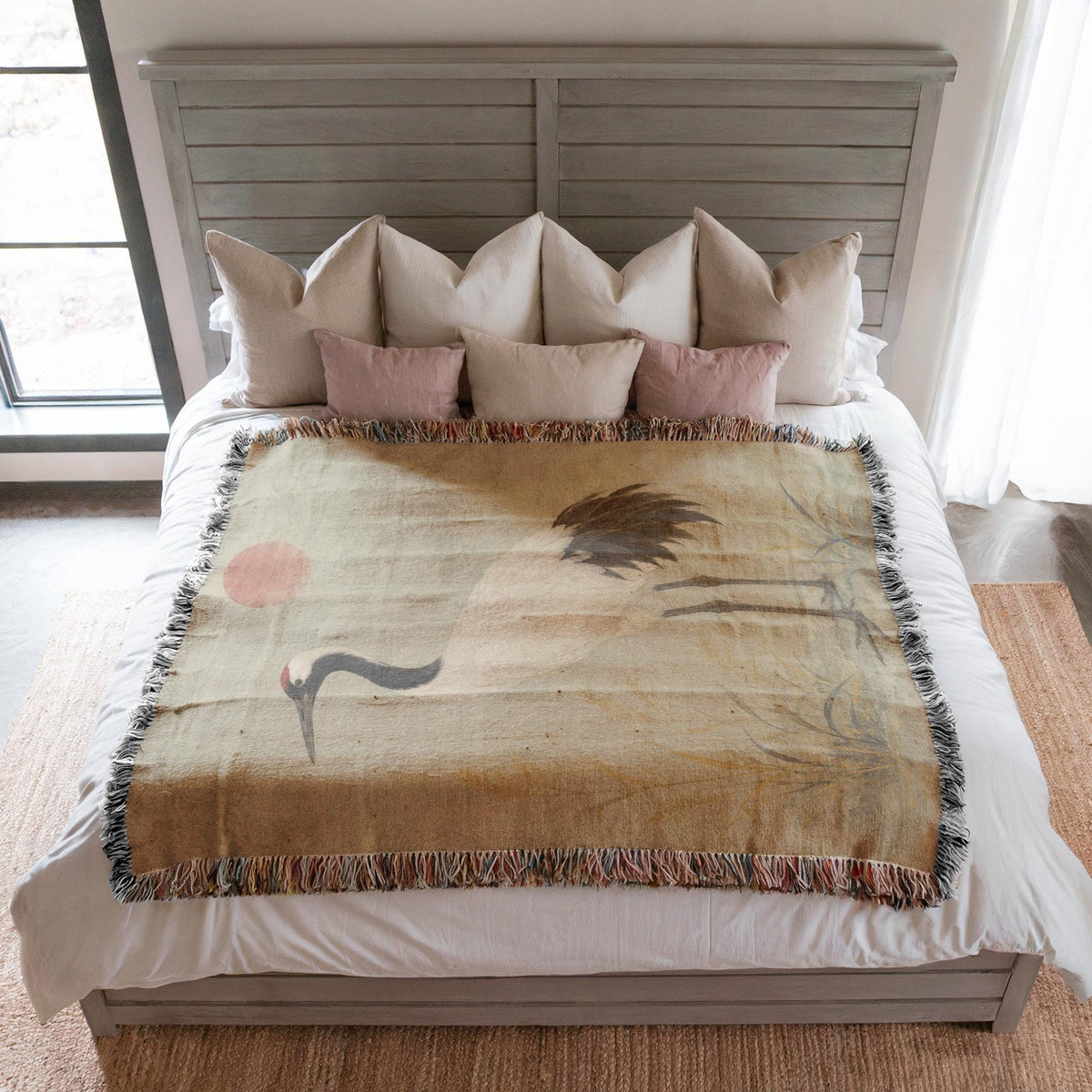 Crane Woven Blanket