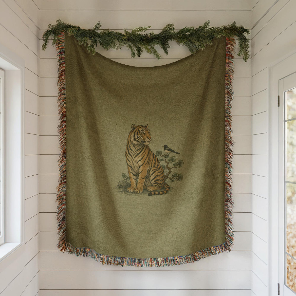 Tiger Woven Blanket