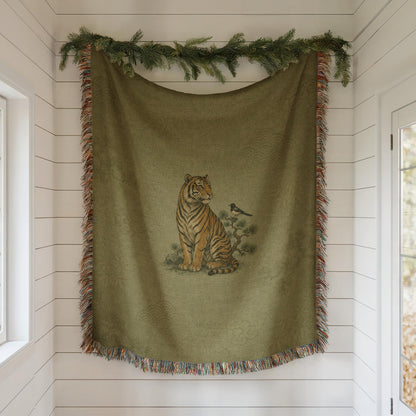 Tiger Woven Blanket