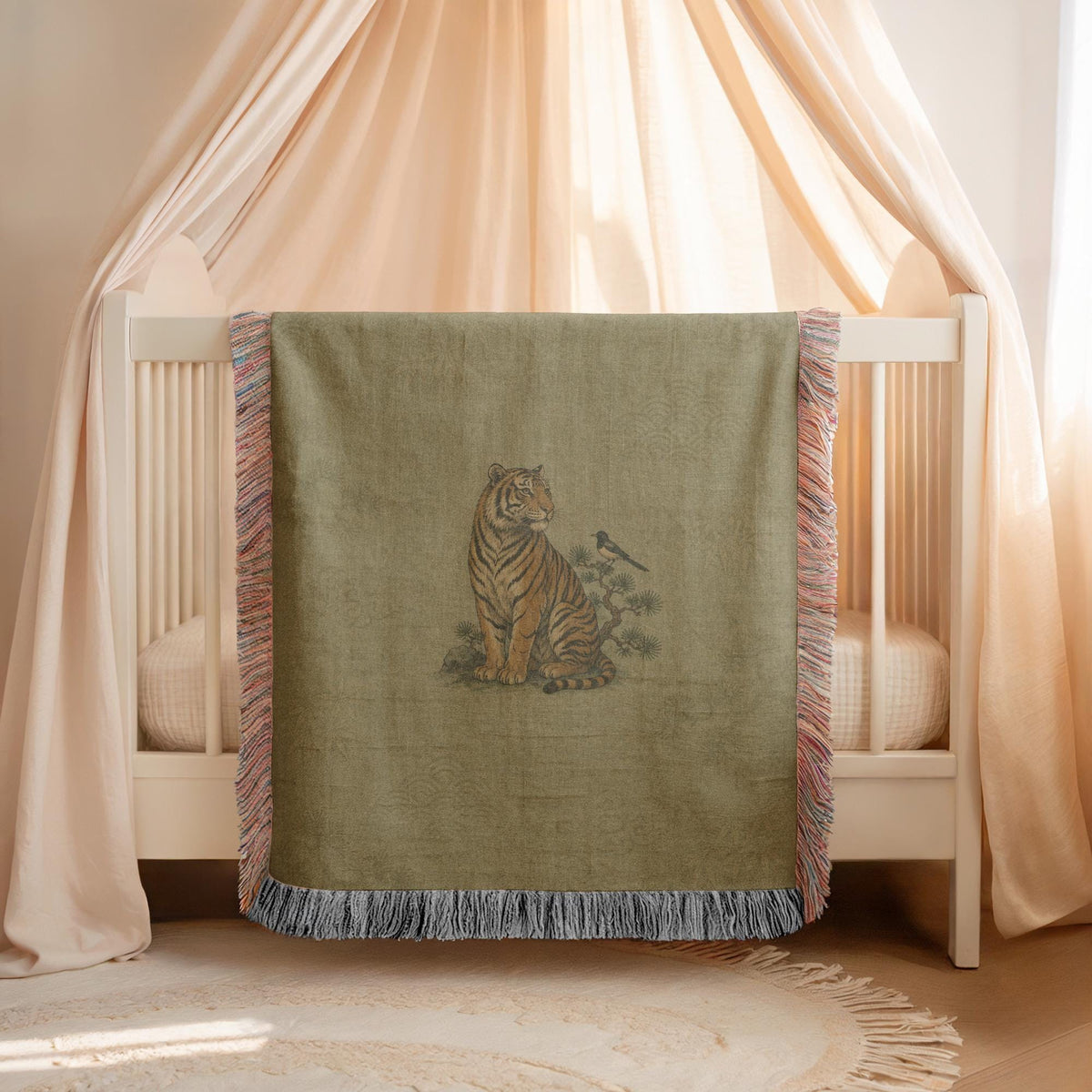 Tiger Woven Blanket