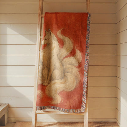 Nine Tailed Fox Woven Blanket