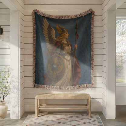 Archangel Michael Woven Blanket