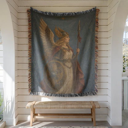 Archangel Michael Woven Blanket