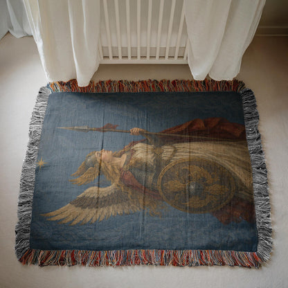 Archangel Michael Woven Blanket