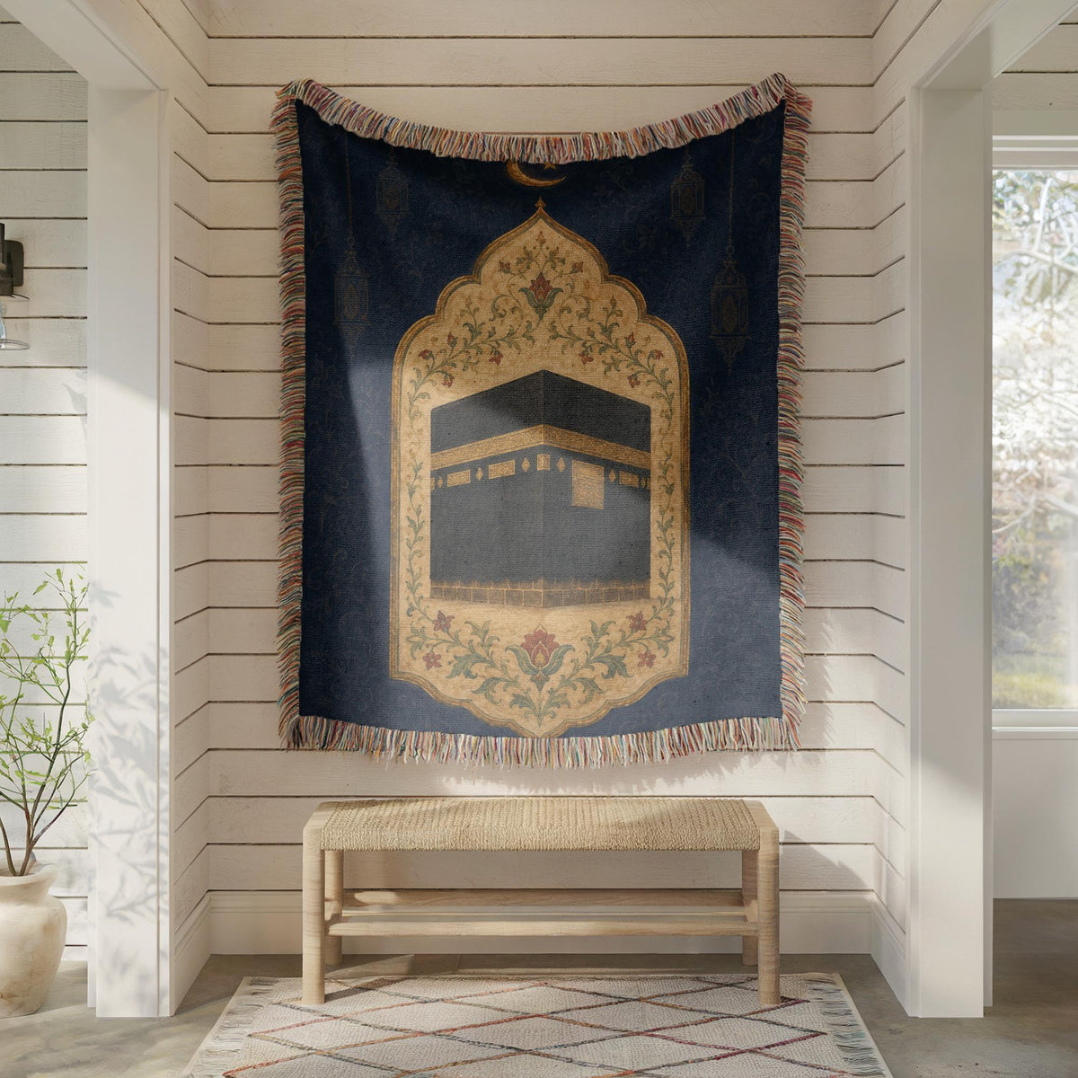 Kaaba Woven Blanket