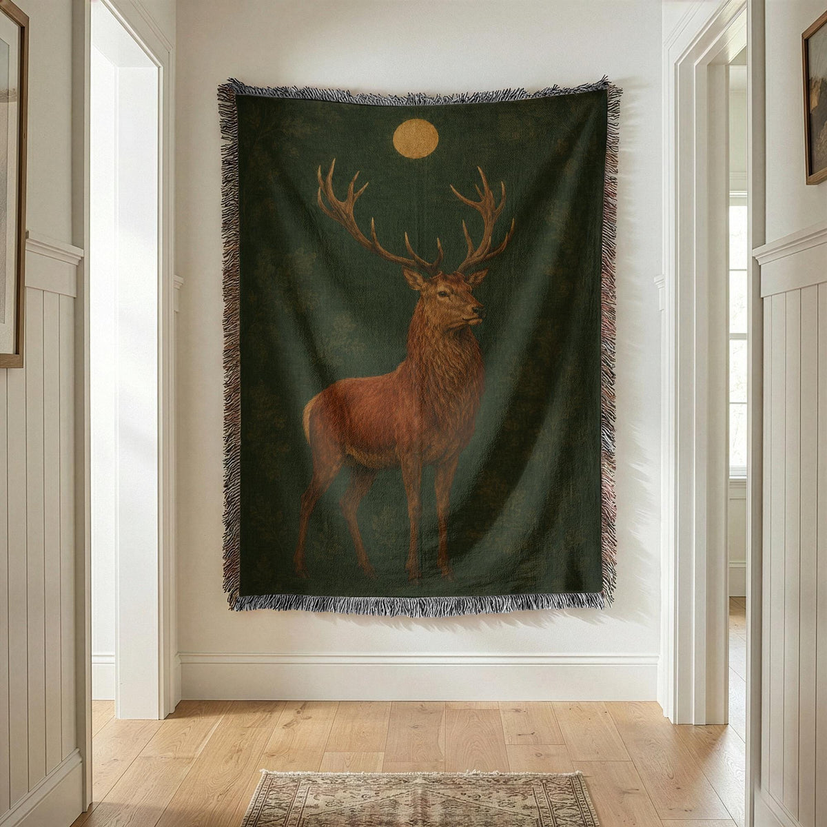 Stag Woven Blanket