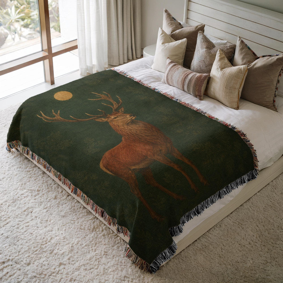 Stag Woven Blanket