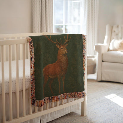 Stag Woven Blanket