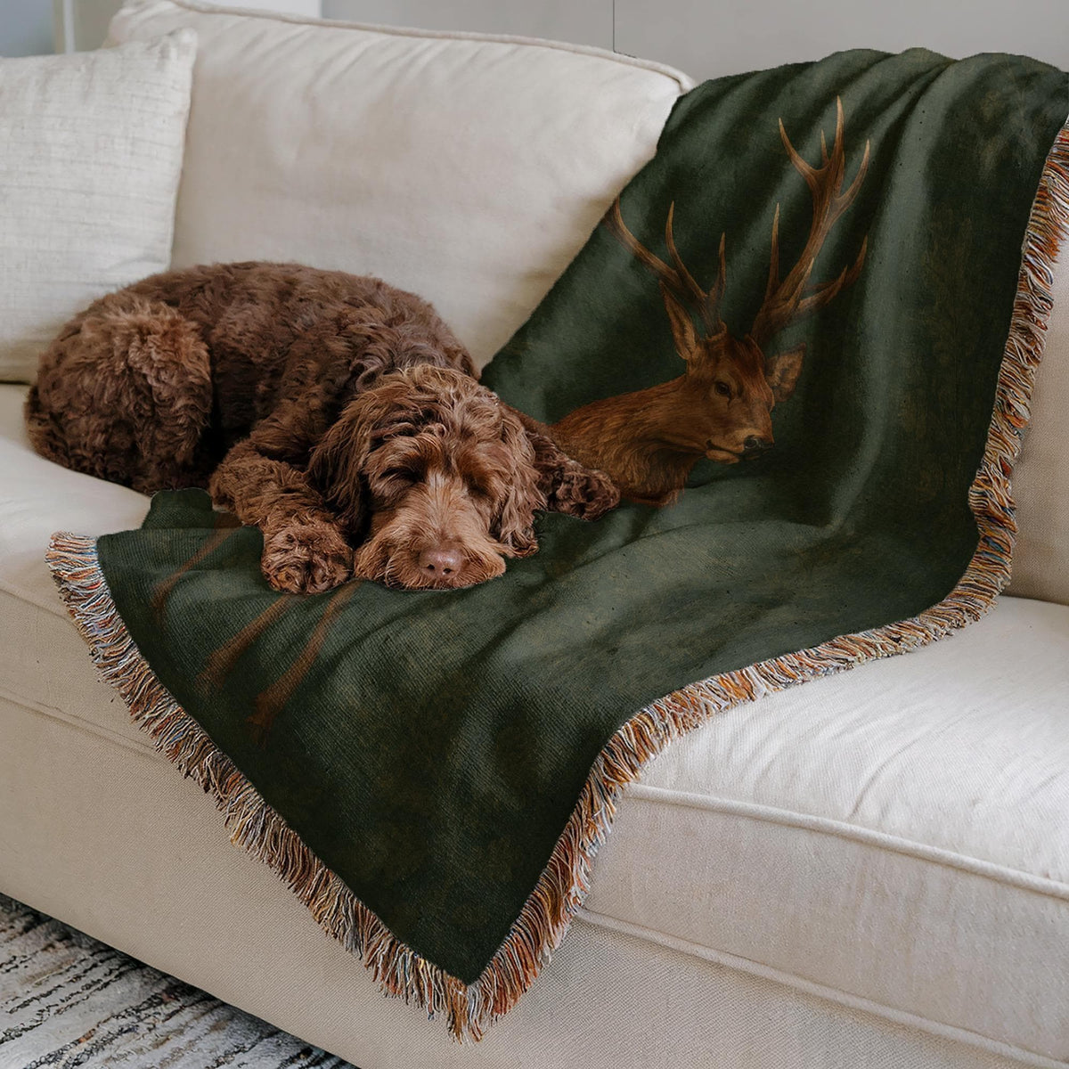 Stag Woven Blanket