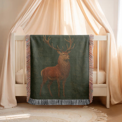 Stag Woven Blanket