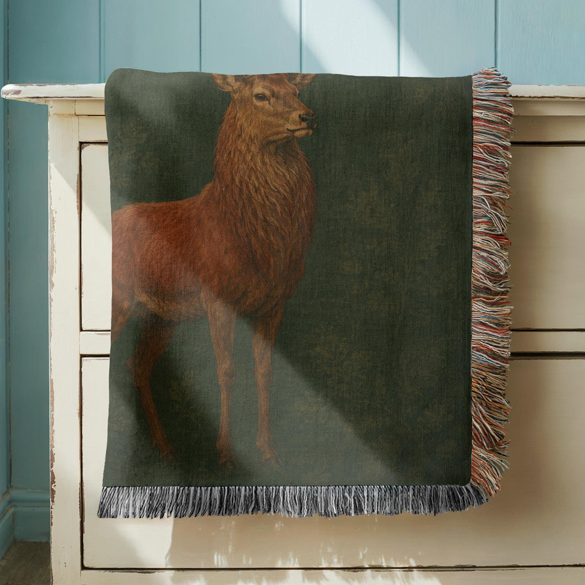 Stag Woven Blanket